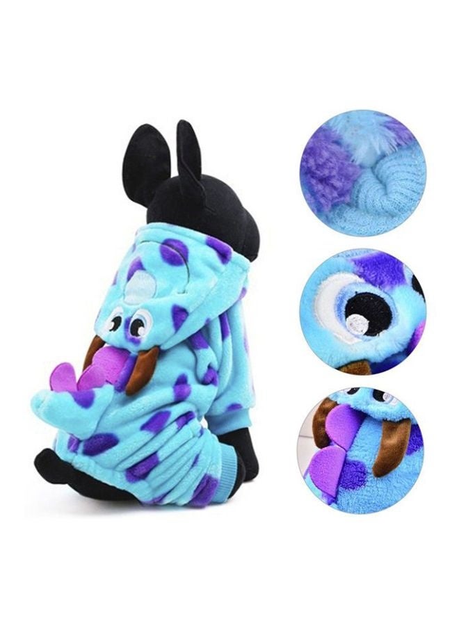 OUTAD Coral Velvet Jacket Dog Hoodie Pyjamas Keep Warm Puppy Clothes Costume for Pets - Image 2